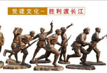 黨建戰士雕塑廠家 異形小品  大型戰士雕塑廠