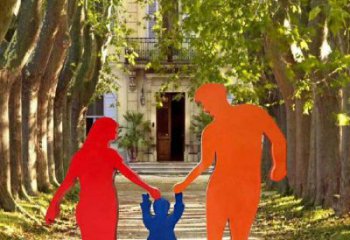 幾何計生雕塑廠家  剪紙小品  現代不銹鋼計生雕塑加工