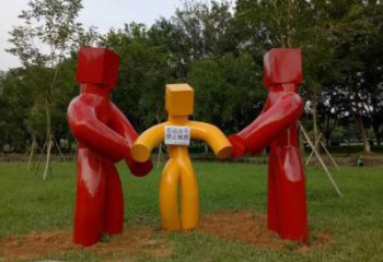 烤漆計生雕塑廠家  公園小品 創意不銹鋼計生雕塑