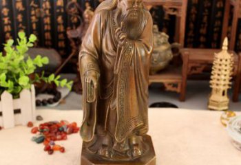 烤漆老子雕塑廠家  公園小品  仿古老子雕塑廠