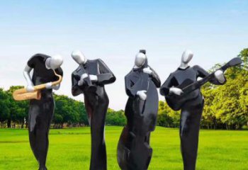 烤漆音樂人雕塑廠家  公園小品  廣場音樂人雕塑廠