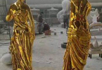 歐式維納斯雕塑廠家 抽象擺件  創意不銹鋼維納斯雕塑廠