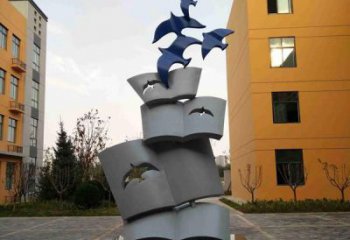 大型群鳥雕塑廠家 鍛造小品  街頭不銹鋼群鳥雕塑擺件