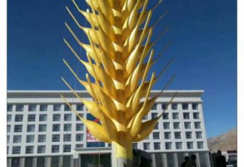 農作物青稞雕塑 不銹鋼麥穗造型雕塑廠家