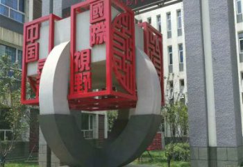 醫院立方體雕塑廠家 不銹鋼拉絲工藝擺件