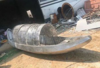 室內景觀雕塑加工廠，拉絲帆船雕塑，抽象效果