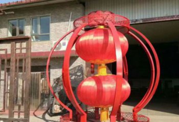 燈籠雕塑生產廠家 仿真雕塑 烤漆不銹鋼雕塑