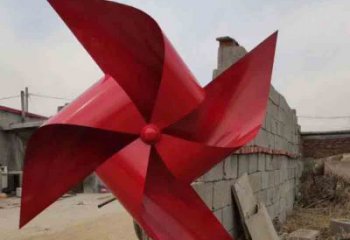 風(fēng)車雕塑展品特征 烤漆大型旋轉(zhuǎn)雕塑 歐式旋轉(zhuǎn)雕塑