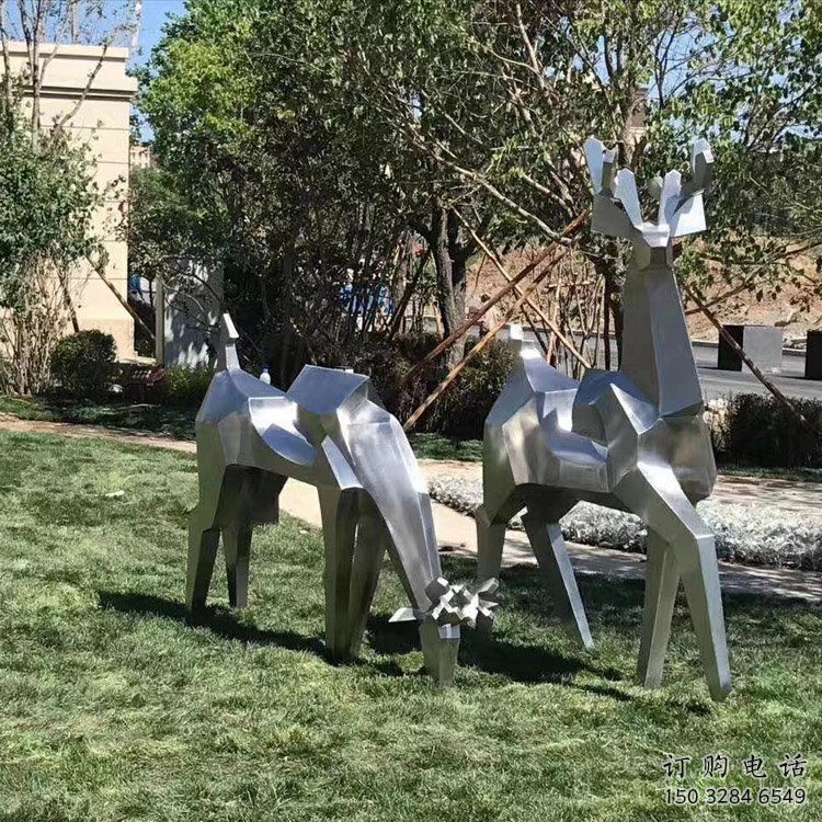 小鹿雕塑精選，街頭藝術，公園切面小鹿雕塑承接