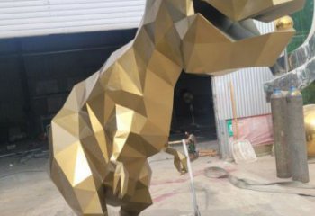 景觀恐龍雕塑承接，城市裝飾，大型幾何恐龍雕塑公司