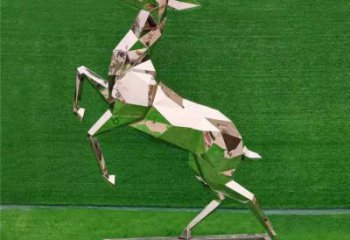 小鹿雕塑優價，村標概念，切面小鹿雕塑精品