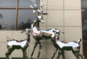 小鹿雕塑制作，城市雕塑，景觀切面小鹿雕塑專供