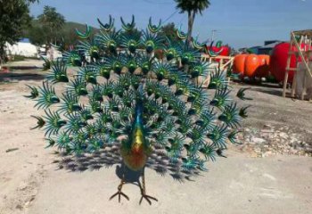 孔雀開屏雕塑定價(jià)，街景小品，環(huán)境孔雀開屏雕塑批發(fā)