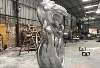 農(nóng)村海浪雕塑，鏤空景觀雕塑，抽象效果