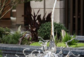 海浪雕塑異型優(yōu)選，城市裝飾，不銹鋼海浪紋雕塑定做