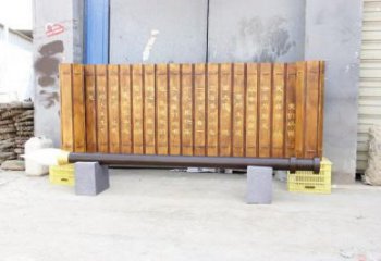 書簡雕塑制作廠家，景觀擺件，不銹鋼書簡雕塑訂做