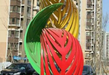 仿真樹葉雕塑制造商，小區擺件，彩繪仿真樹葉雕塑制造商