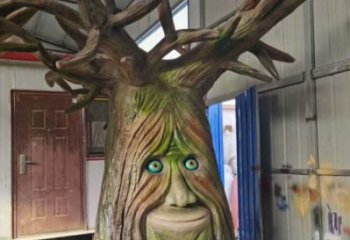 仿真樹雕塑點擊，地標擺件，玻璃鋼仿真樹雕塑精選