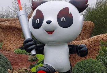 熊貓雕塑供給，中式工藝，卡通藝術(shù)熊貓雕塑精品