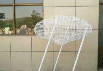 庭院云梯雕塑，鍍金歐式雕塑，網格形式