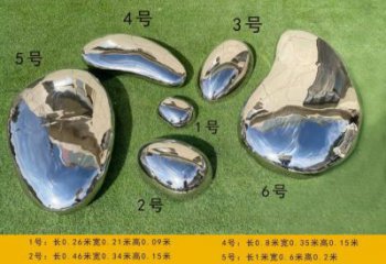 鏤空鵝卵石雕塑