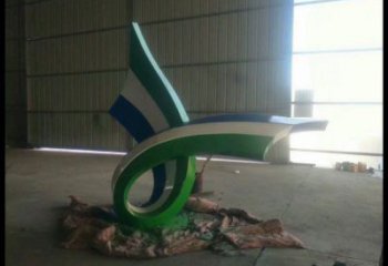 絲帶雕塑承接，鍛造工藝，不銹鋼絲帶雕塑訂做