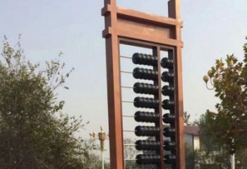 街頭珠算雕塑廠家