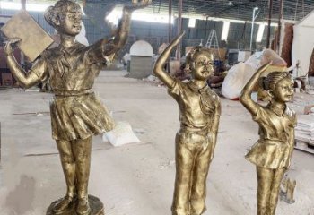 淮南學生少先隊員雕塑