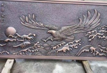 隨州老鷹浮雕訂做，景區雕塑，鍛銅動物浮雕定價