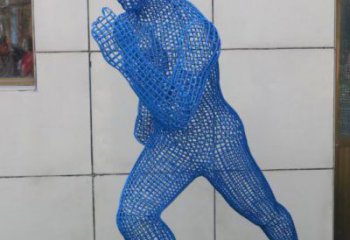 撫州鏤空跑步雕塑，標(biāo)識(shí)雕塑，烤漆鐵藝人物雕塑優(yōu)選