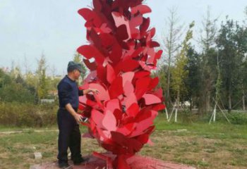 巴彥淖爾公園花環雕塑