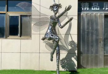 和林格爾現代鏤空舞者雕塑承接，歐式風格，鐵藝跳舞雕塑精選