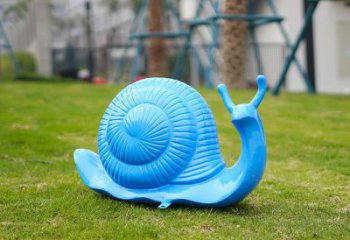 青銅峽彩繪蝸牛雕塑廠家，園林動物小品，玻璃鋼蝸牛雕塑生產