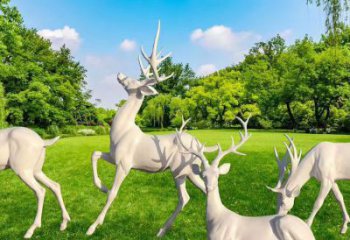 怒江梅花鹿雕塑定價(jià)，景觀概念，玻璃鋼梅花鹿雕塑預(yù)定