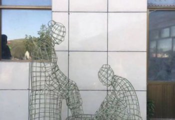 昭通鏤空孝道雕塑通用，街景小品，鐵藝洗腳雕塑制造