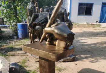 湖州手握鋼筆雕塑，街道標識，玻璃鋼手握鋼筆雕塑廠家